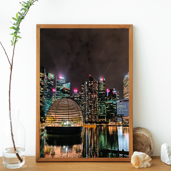 Singapore - Floating Apple Store Print