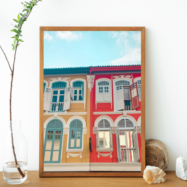 Singapore - Peranakan Houses Print