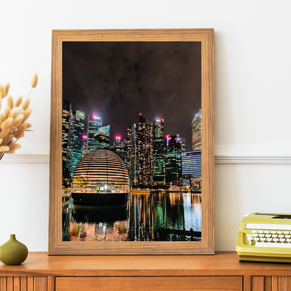 Singapore - Floating Apple Store Print