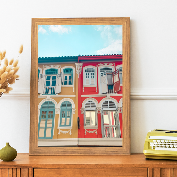 Singapore - Peranakan Houses Print