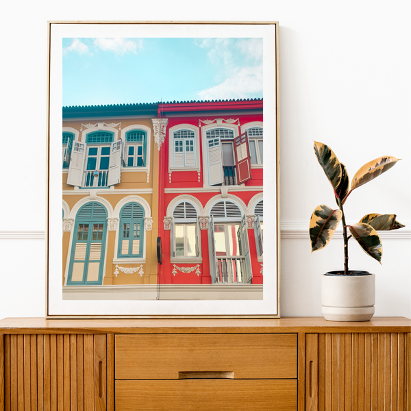 Singapore - Peranakan Houses Print