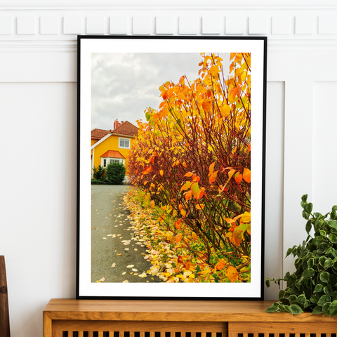 Norway - Autumn House Print