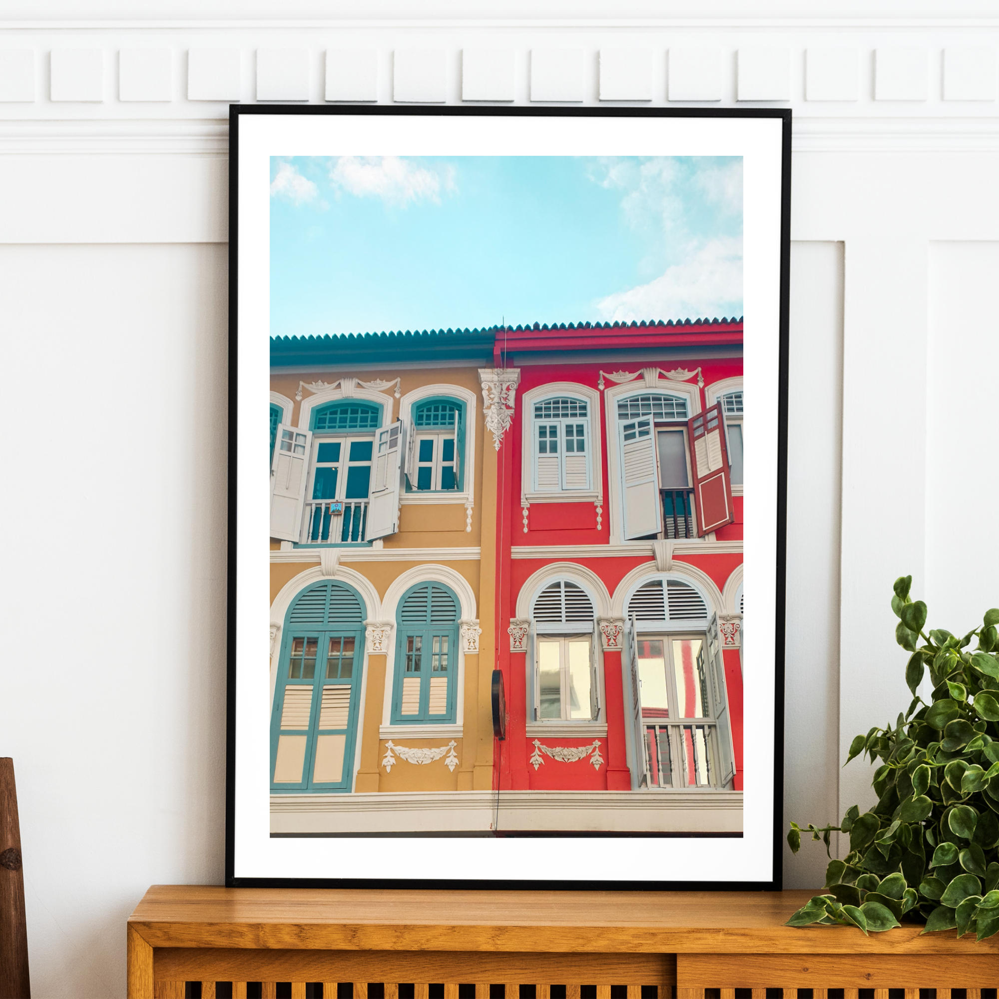 Singapore - Peranakan Houses Print