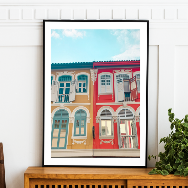 Singapore - Peranakan Houses Print
