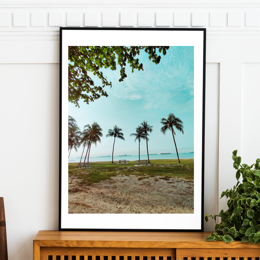 Sea and Palm Trees Print LushLiv