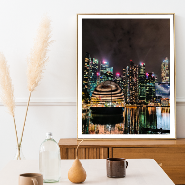 Singapore - Floating Apple Store Print