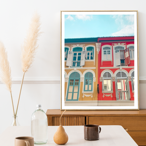 Singapore - Peranakan Houses Print