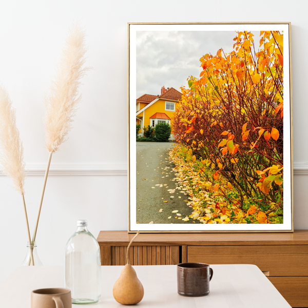 Norway - Autumn House Print