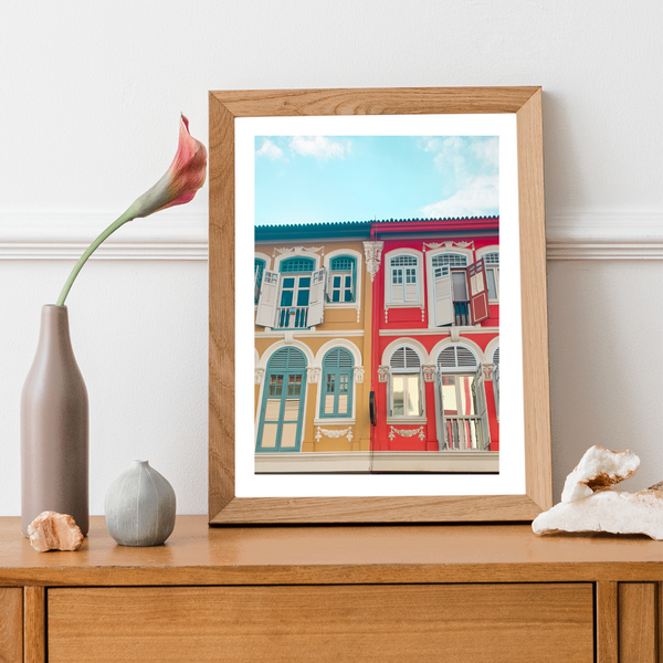 Singapore - Peranakan Houses Print