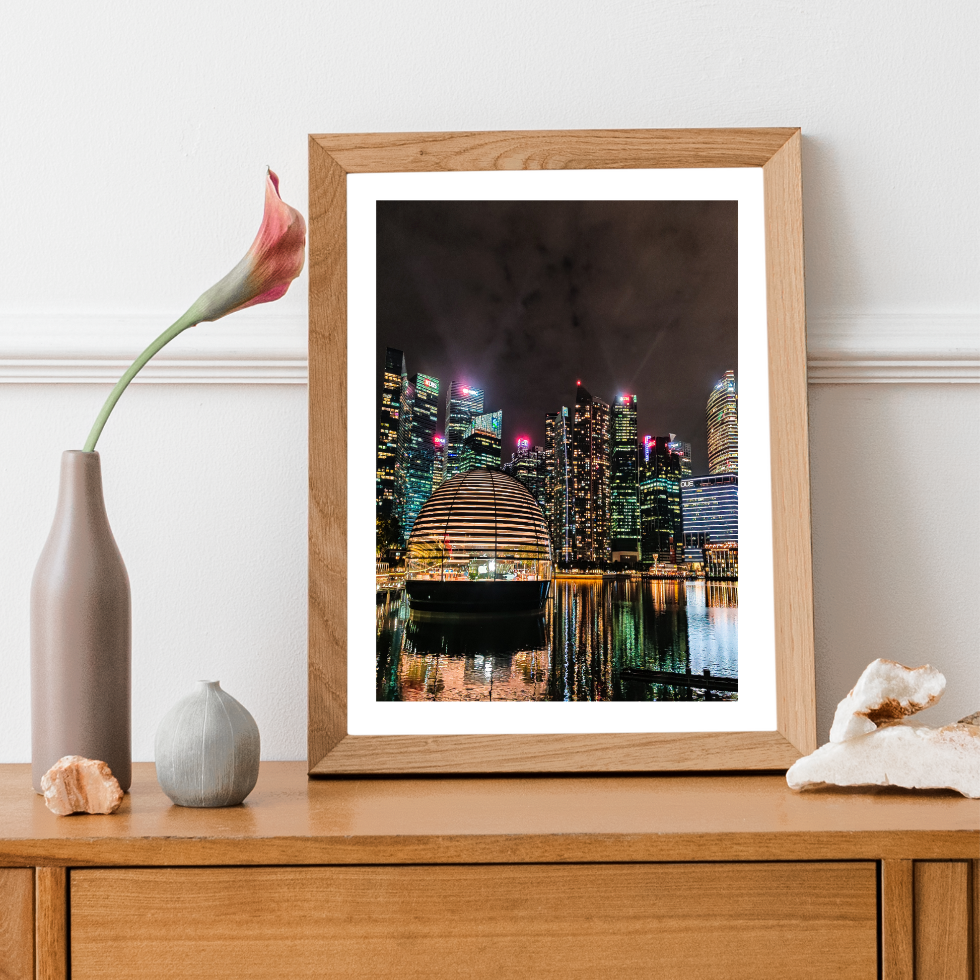 Singapore - Floating Apple Store Print LushLiv