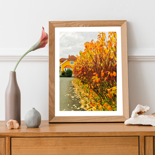 Norway - Autumn House Print