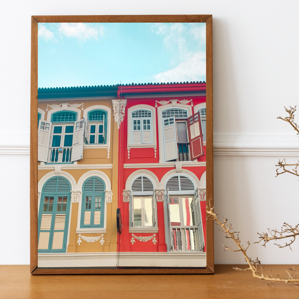 Singapore - Peranakan Houses Print