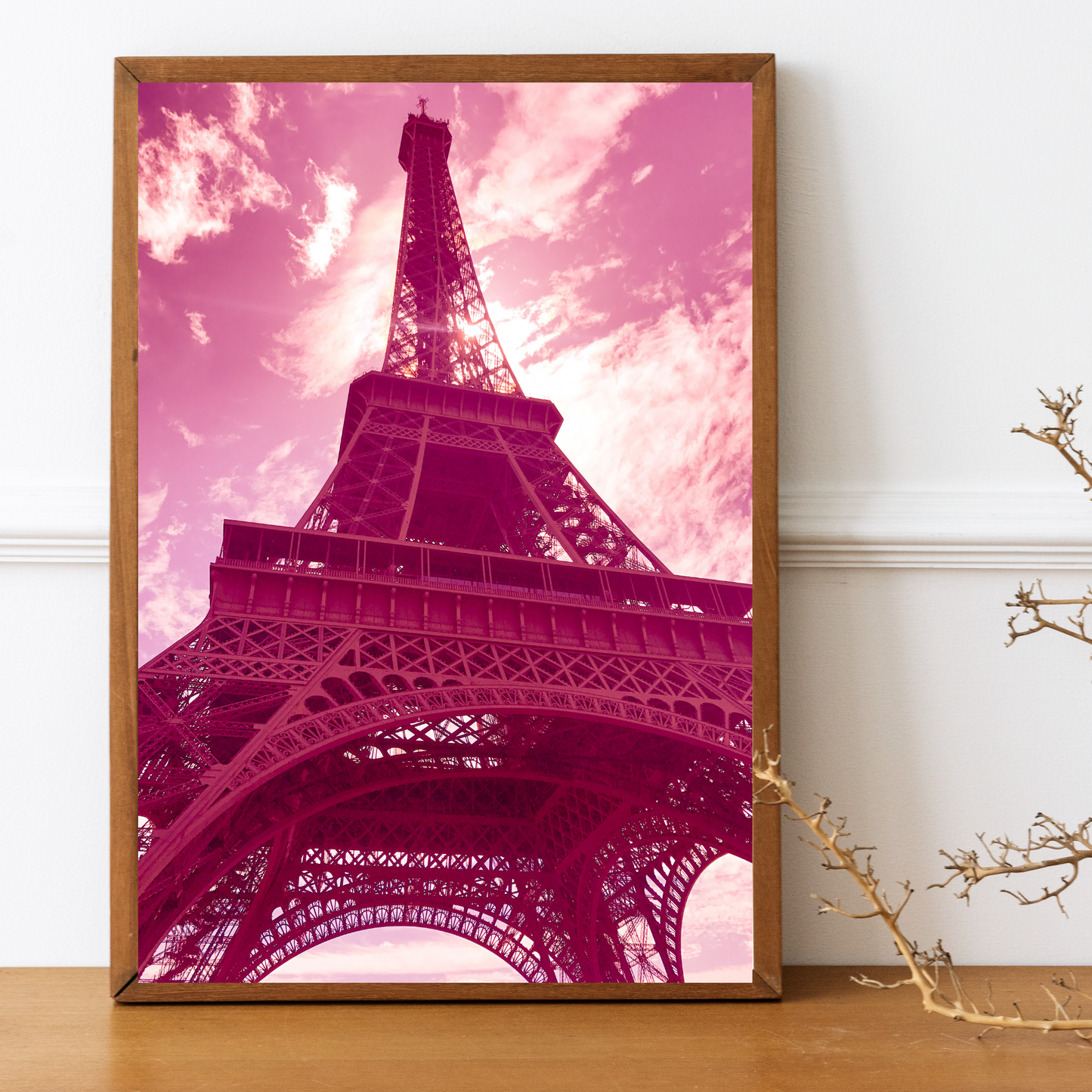 Paris - Pink Eiffel Tower Print