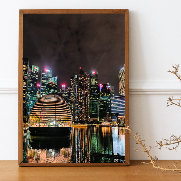 Singapore - Floating Apple Store Print