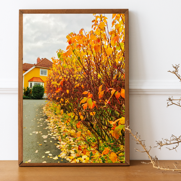 Norway - Autumn House Print